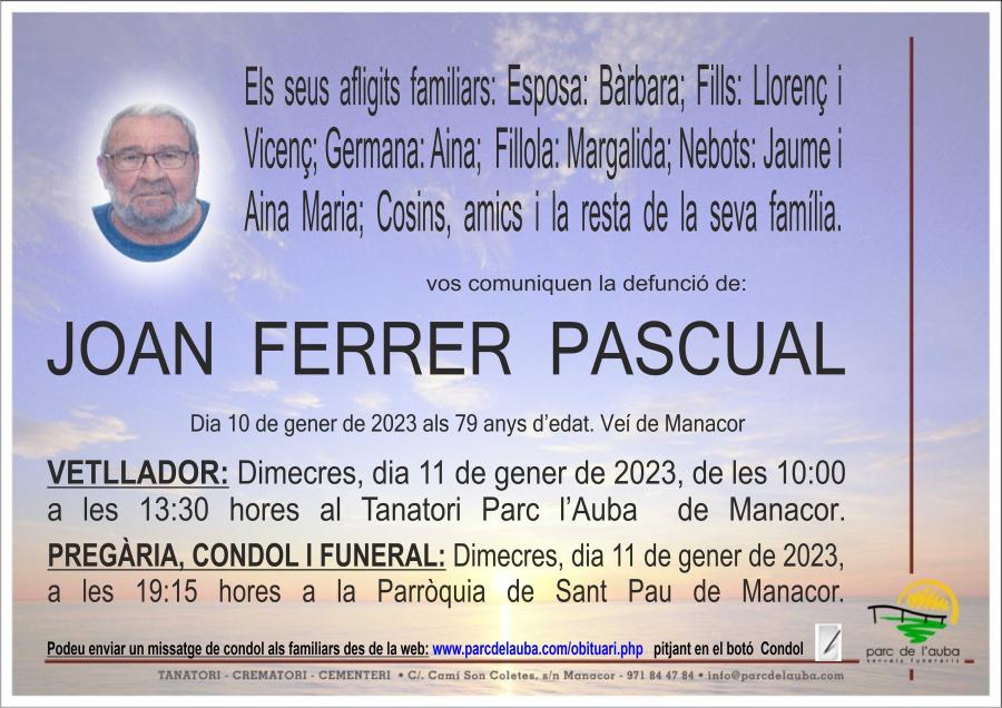 JOAN FERRER PASCUAL