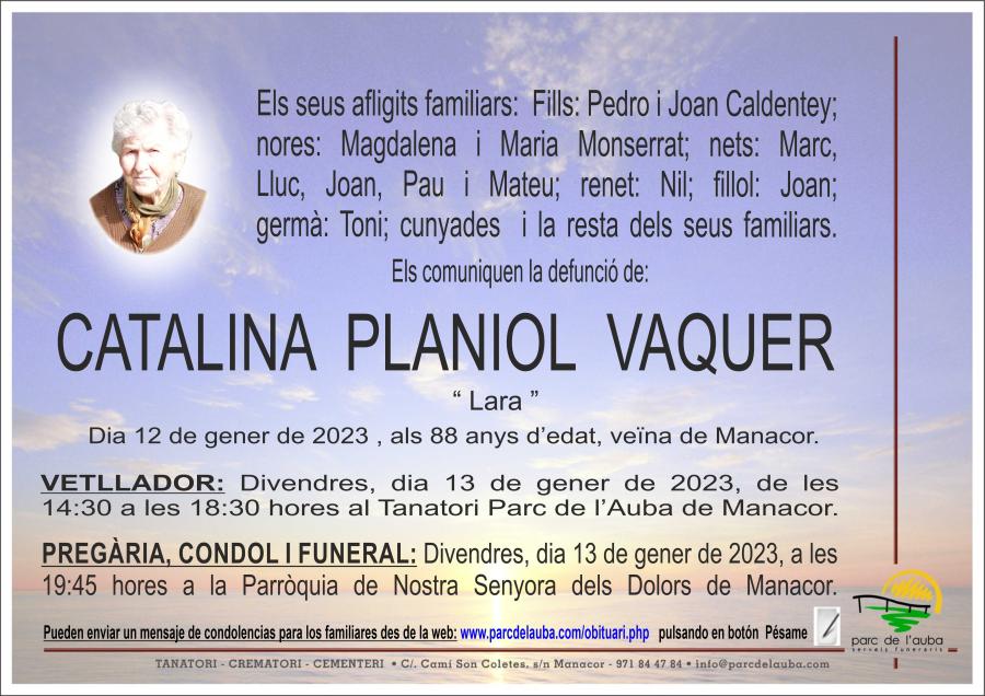 CATALINA PLANIOL VAQUER