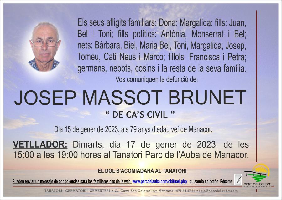 JOSEP MASSOT BRUNET