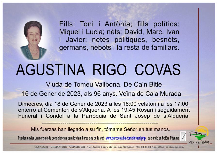 AGUSTINA  RIGO COVAS