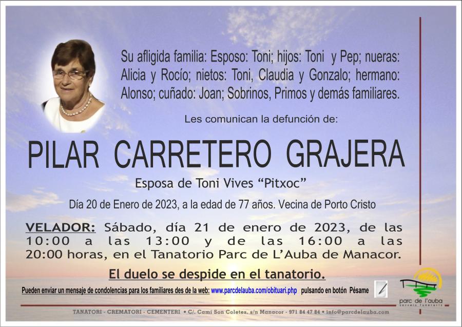 PILAR CARRETERO  GRAJERA