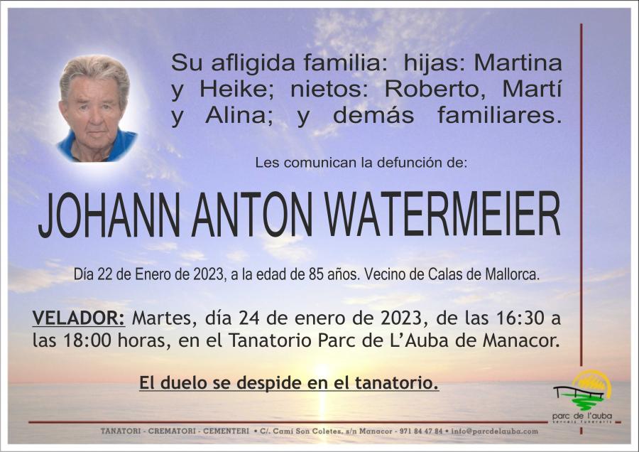 JOHANN ANTON WATERMEIER