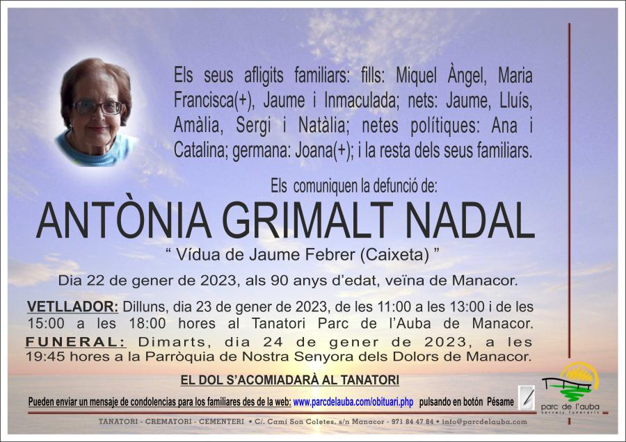 ANTONIA GRIMALT NADAL