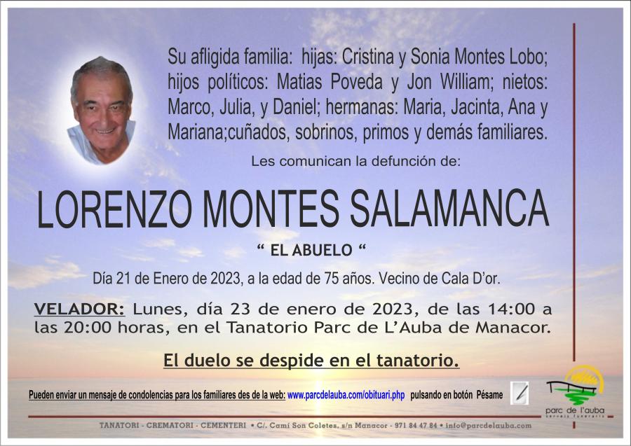 LORENZO  MONTES SALAMANCA