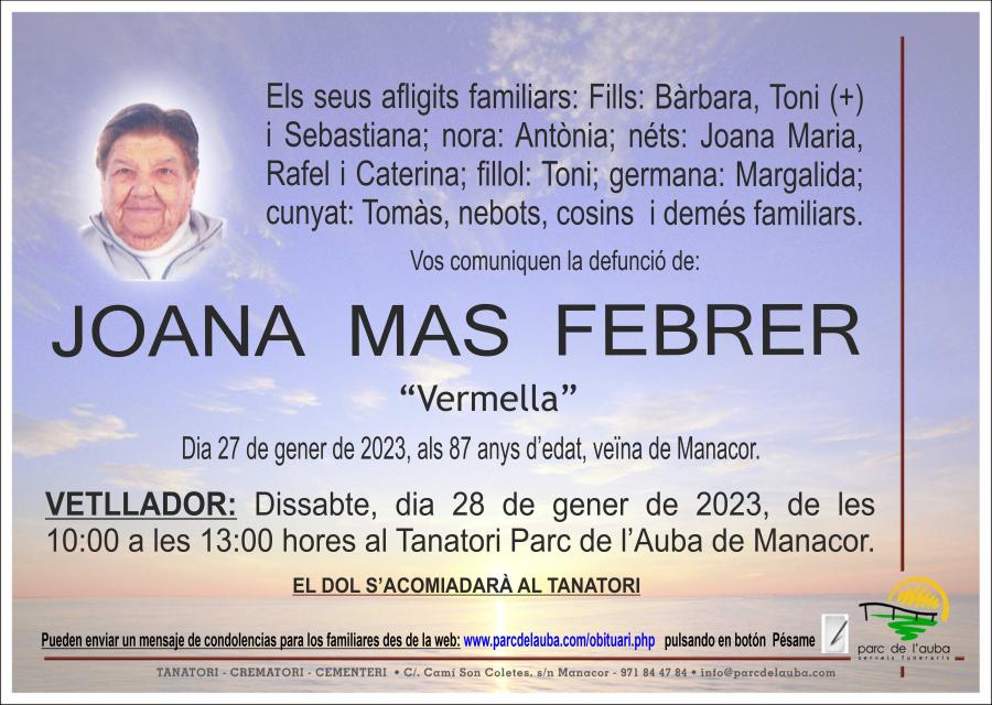 JOANA  MAS FEBRER