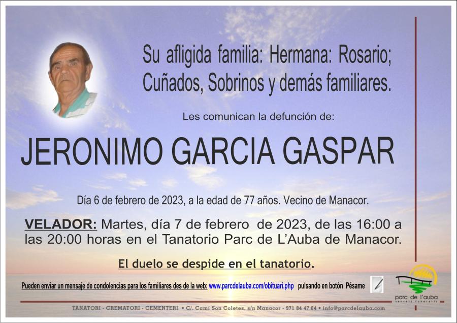 JERONIMO GARCIA GASPAR