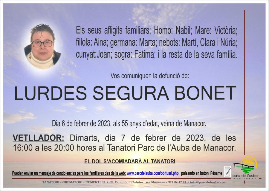LURDES  SEGURA BONET