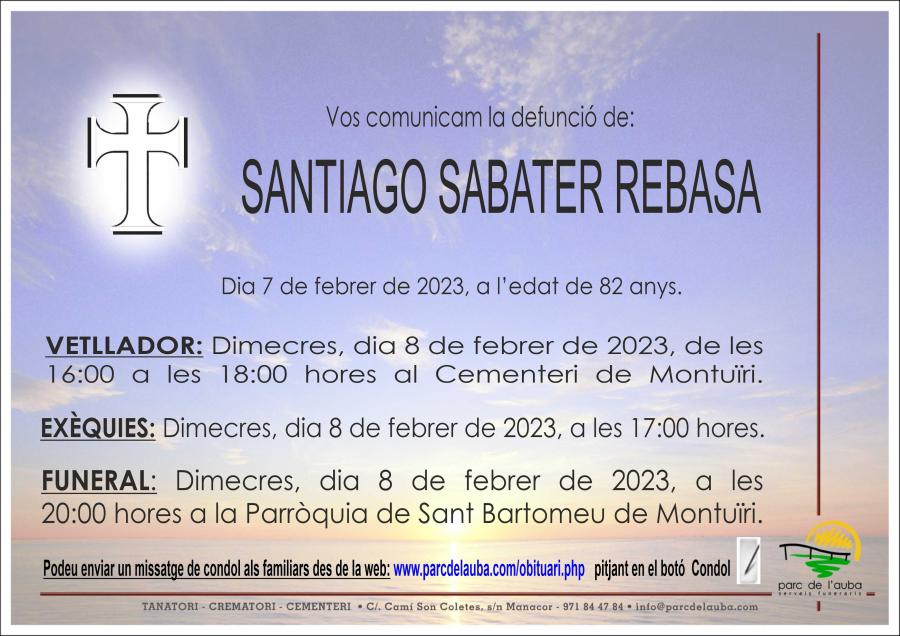 SANTIAGO SABATER REBASA
