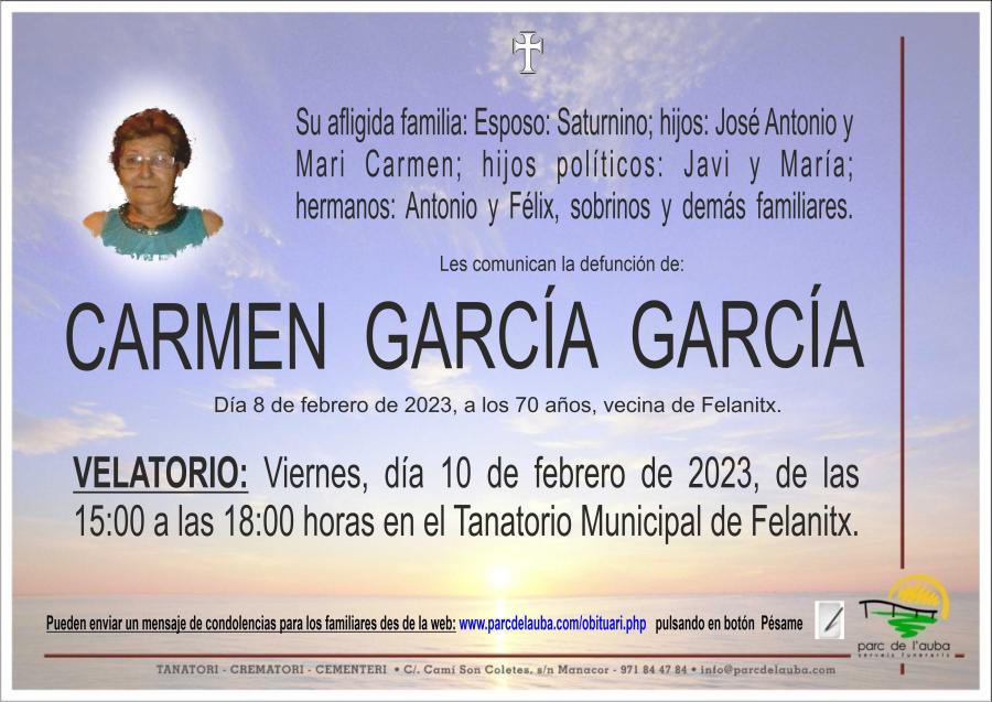 CARMEN GARCÍA GARCÍA