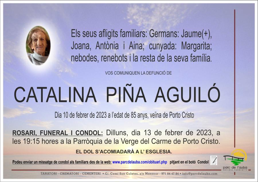 CATALINA PIÑA AGUILÓ