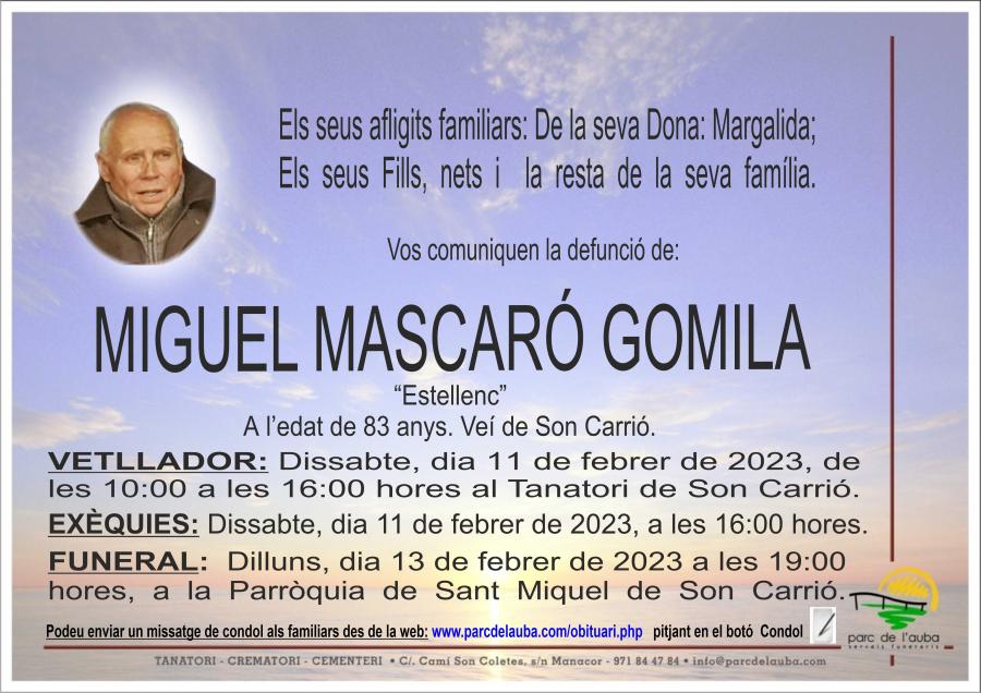MIGUEL  MASCARÓ GOMILA