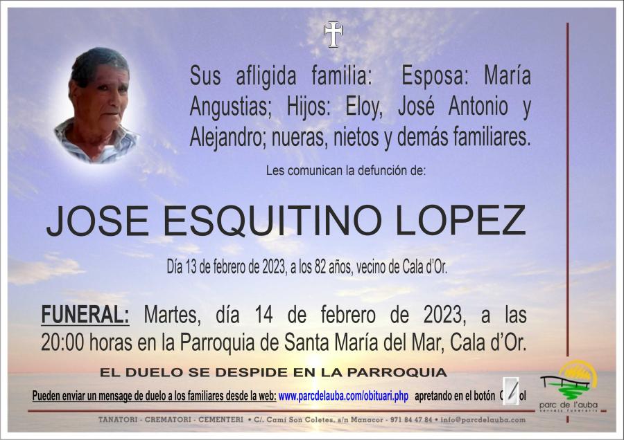 JOSE ESQUITINO LOPEZ