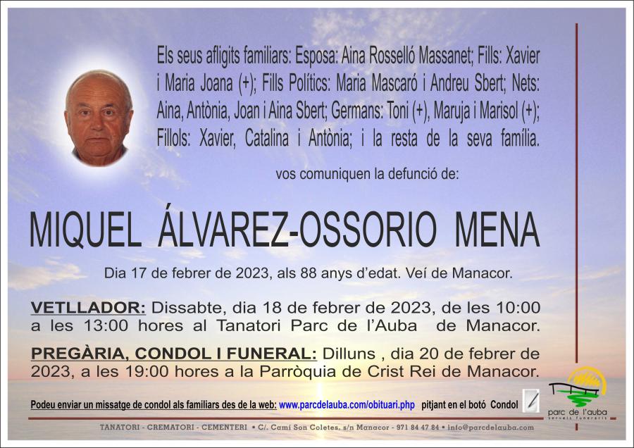 MIQUEL ÁLVAREZ-OSSORIO MENA