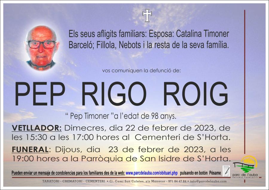 PEP RIGO ROIG