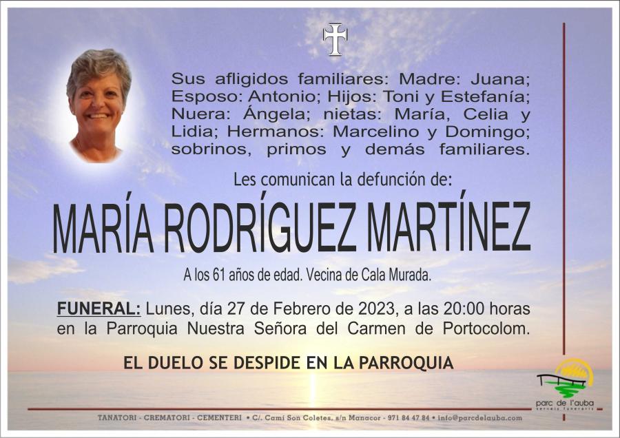 MARIA RODRIGUEZ MARTINEZ