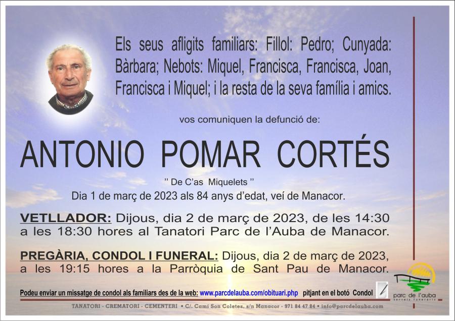 ANTONIO POMAR CORTÉS