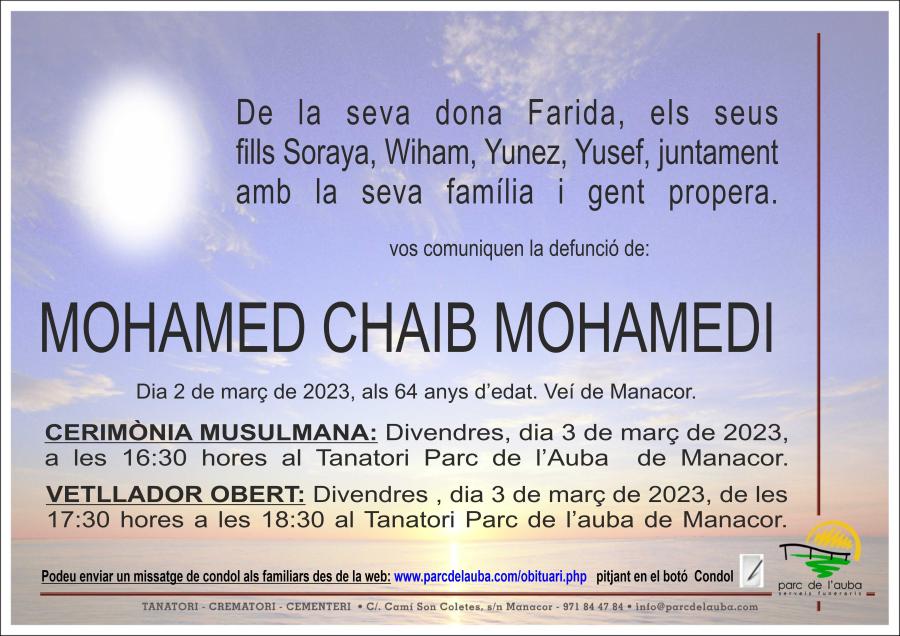 MOHAMED CHAIB MOHAMEDI