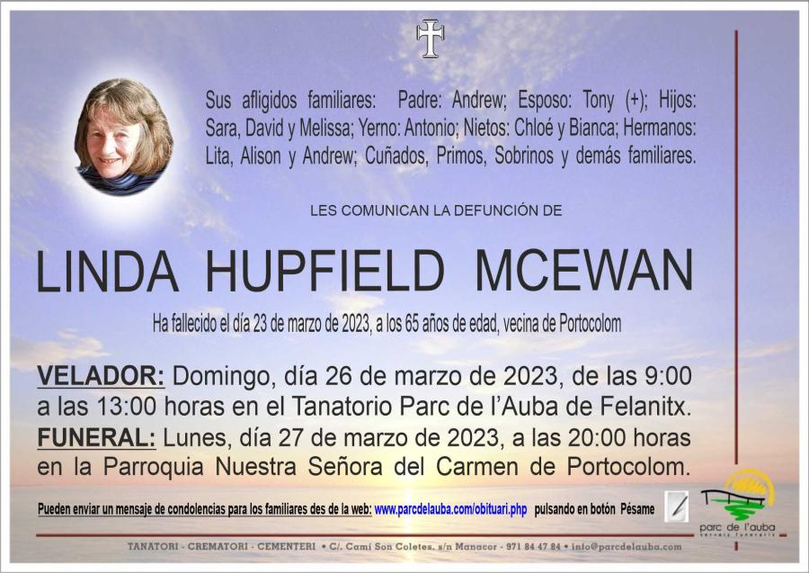 LINDA  HUPFIELD MCEWAN