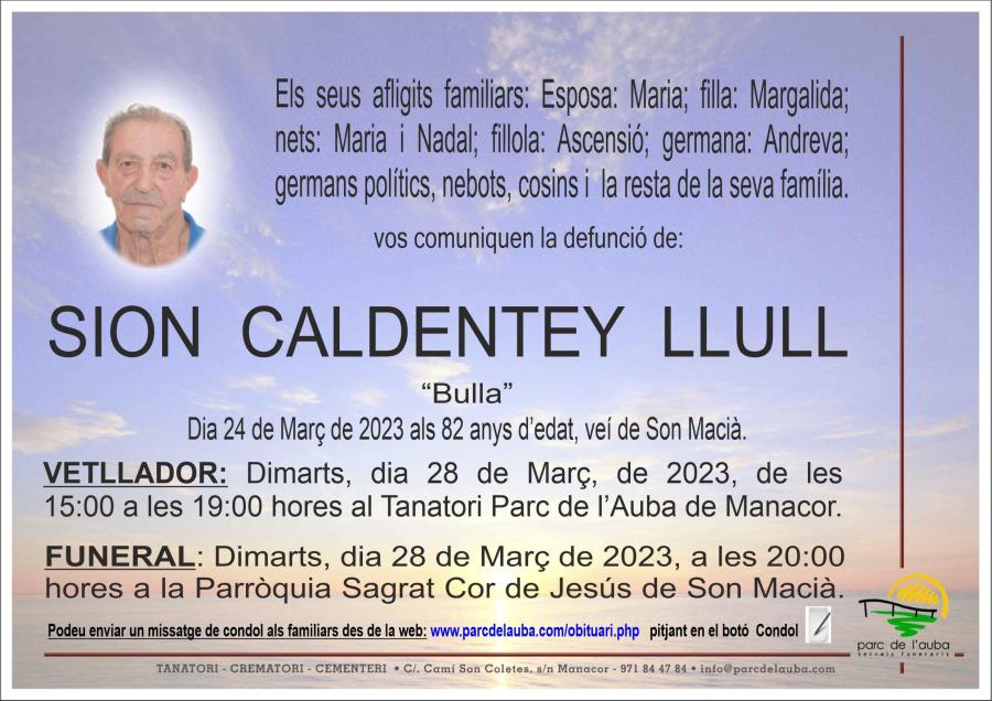 SION  CALDENTEY LLULL