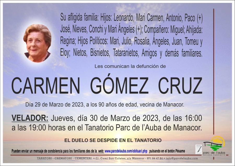 CARMEN GÓMEZ CRUZ