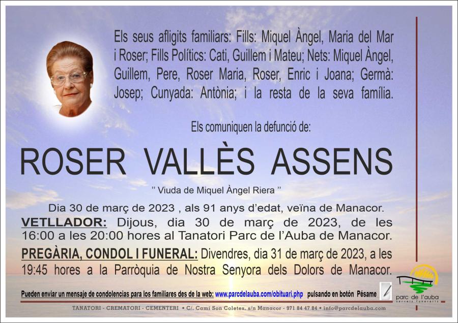 ROSER VALLÈS ASSENS