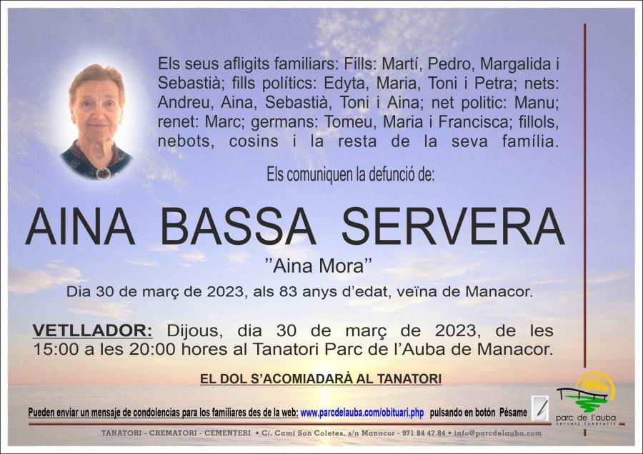 AINA BASSA  SERVERA