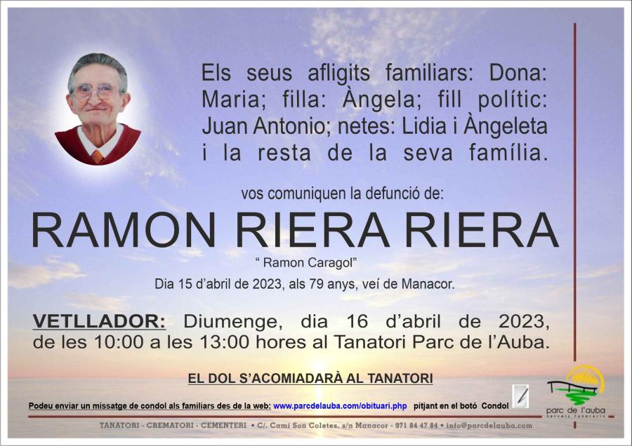 RAMON RIERA RIERA