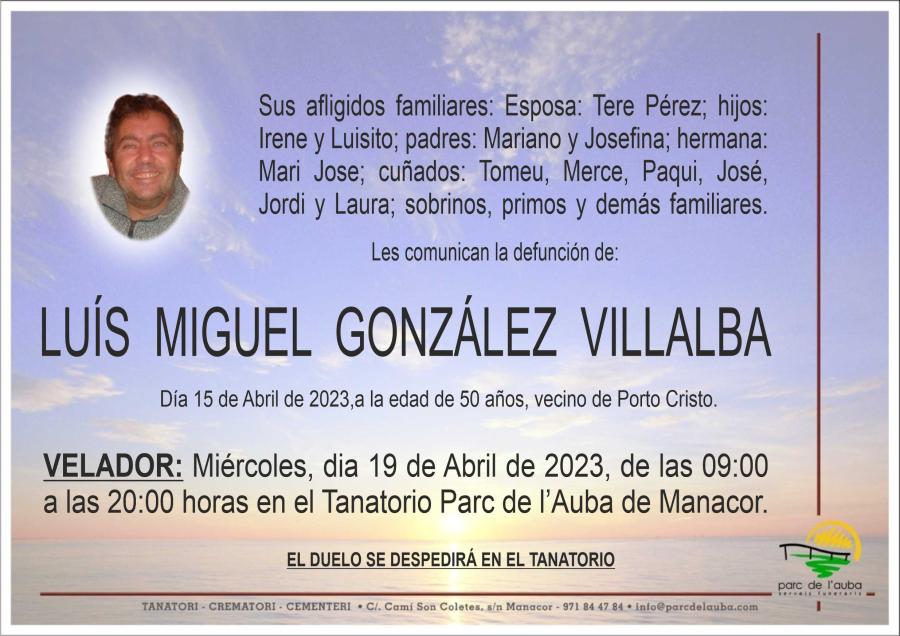 LUÍS MIGUEL GONZALEZ VILLALBA