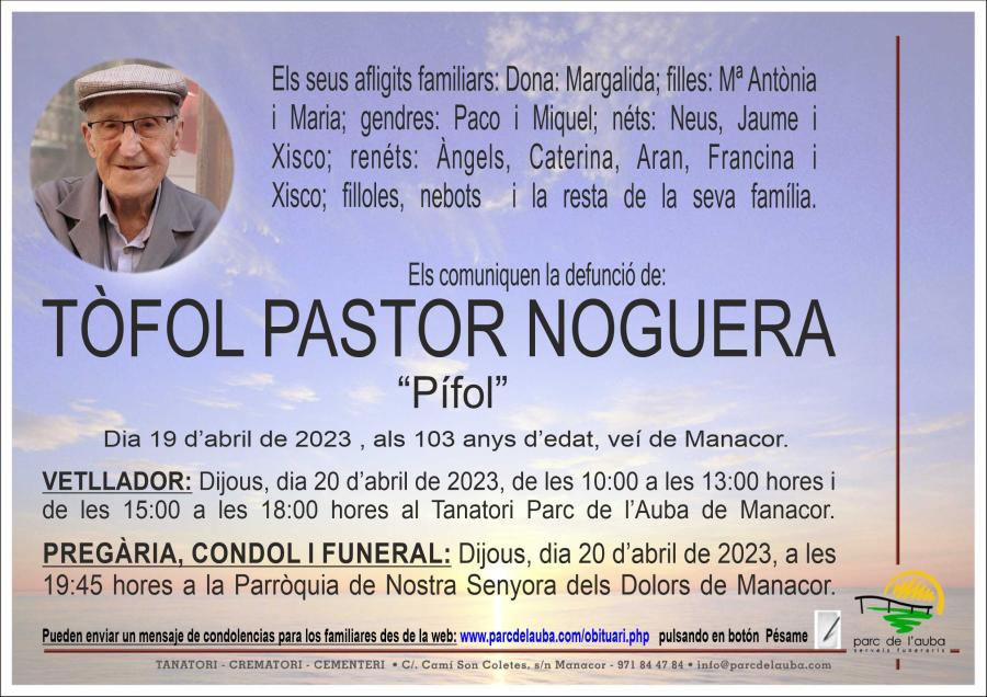TÃ'FOL PASTOR NOGUERA