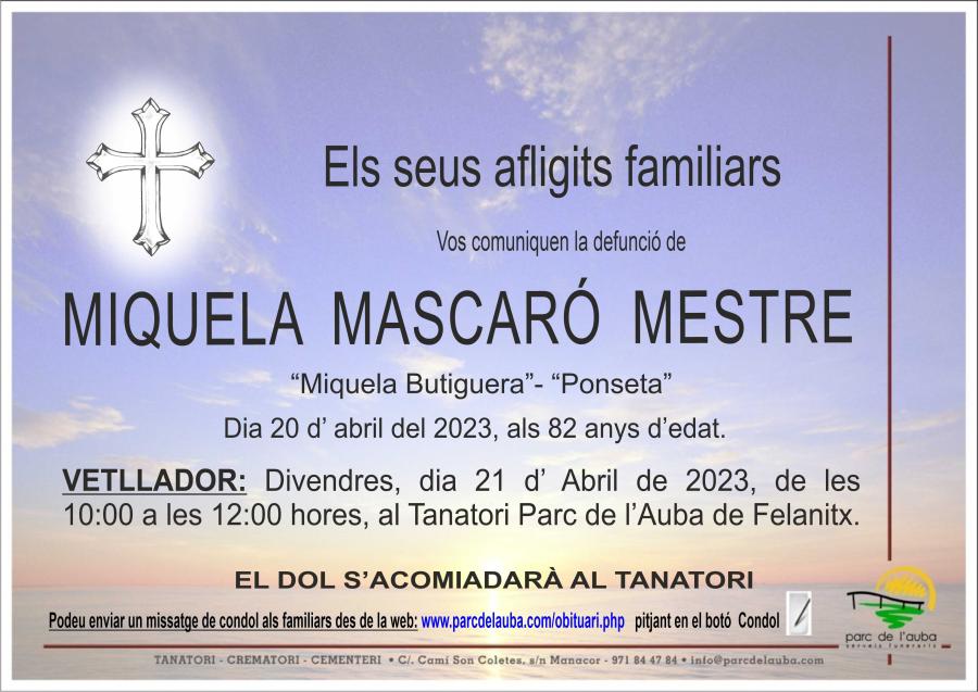 MIQUELA MASCARO MESTRE