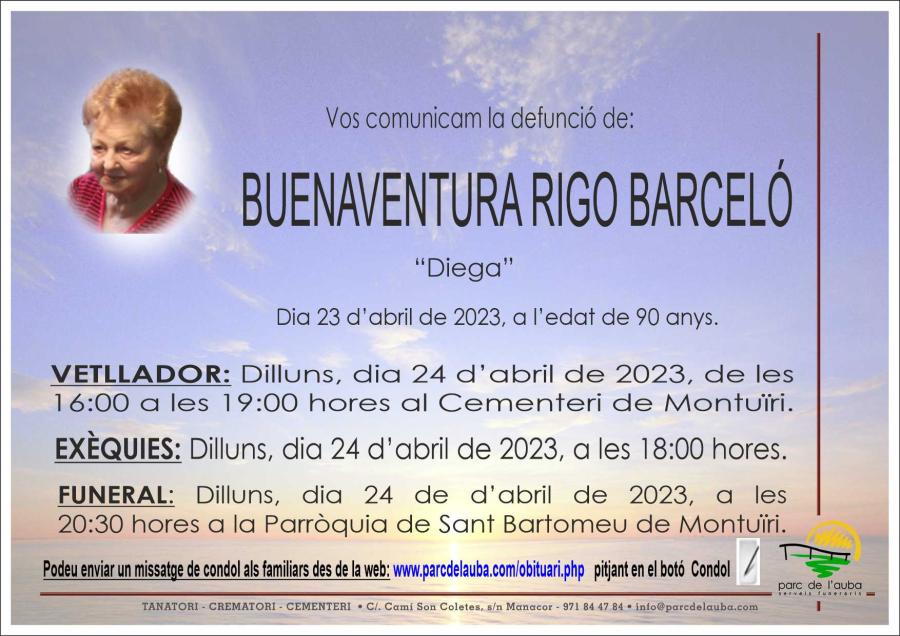 BUENAVENTURA RIGO BARCELO