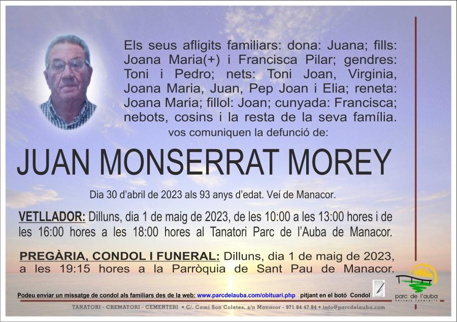 JUAN  MONSERRAT MOREY