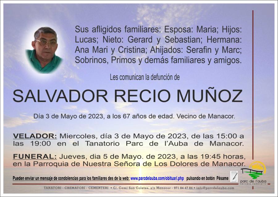SALVADOR RECIO MUÑOZ