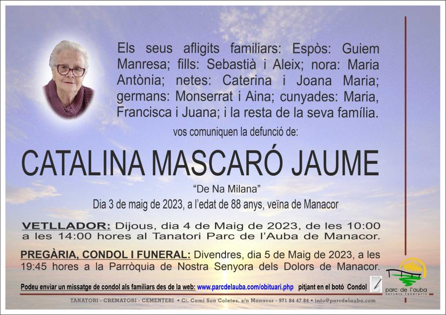 CATALINA MASCARO JAUME