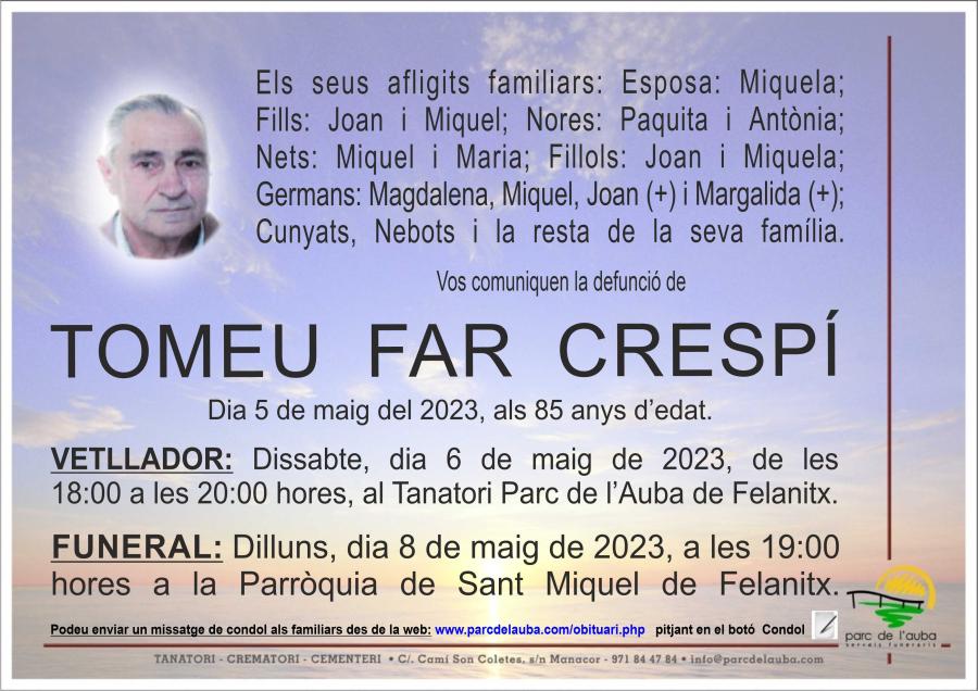 TOMEU FAR CRESPÍ