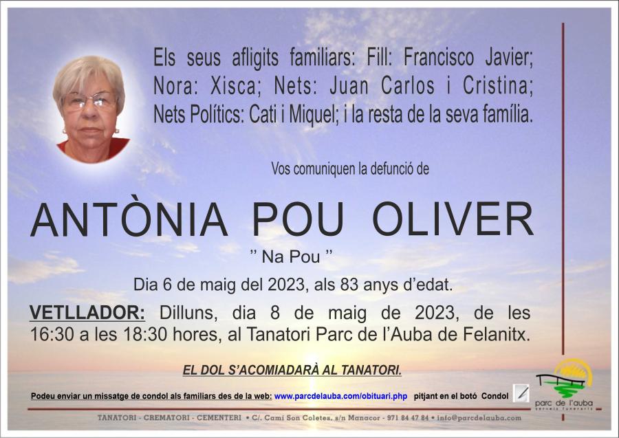 ANTÃ'NIA POU OLIVER