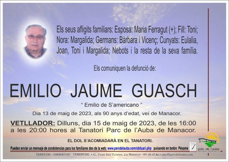 EMILIO JAUME GUASCH