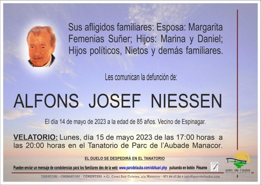 ALFONS JOSEF NIESSEN