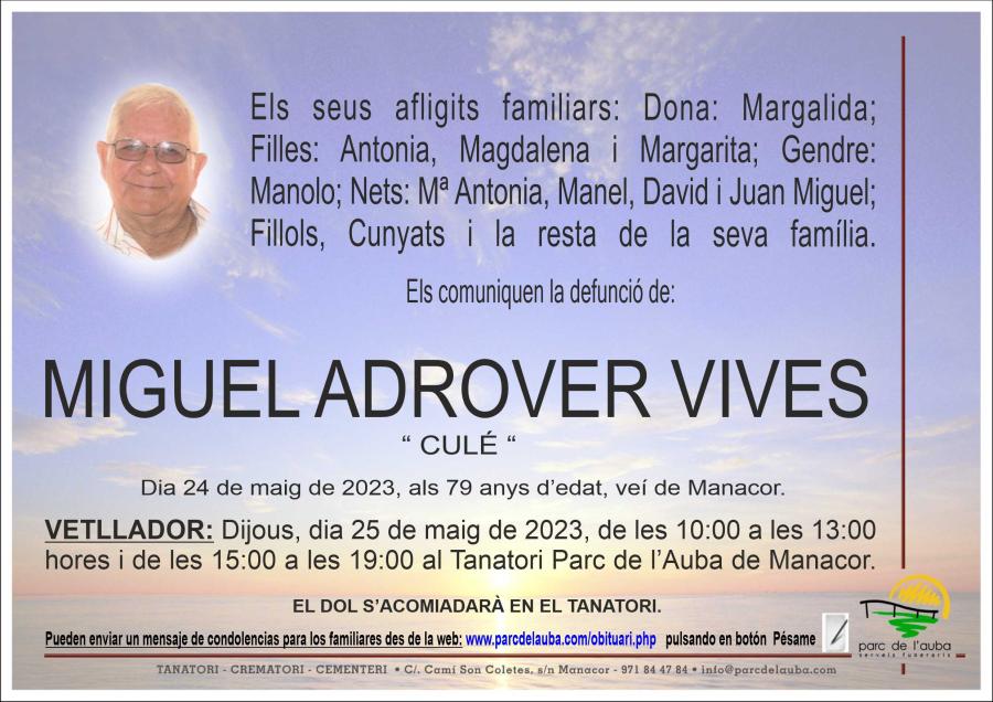 MIGUEL  ADROVER VIVES