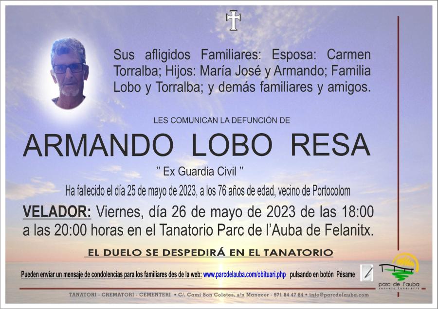 ARMANDO LOBO RESA