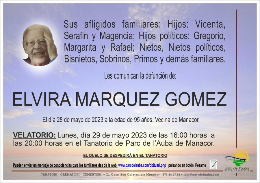 ELVIRA MARQUEZ GOMEZ