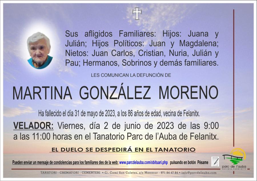 MARTINA GONZÁLEZ MORENO