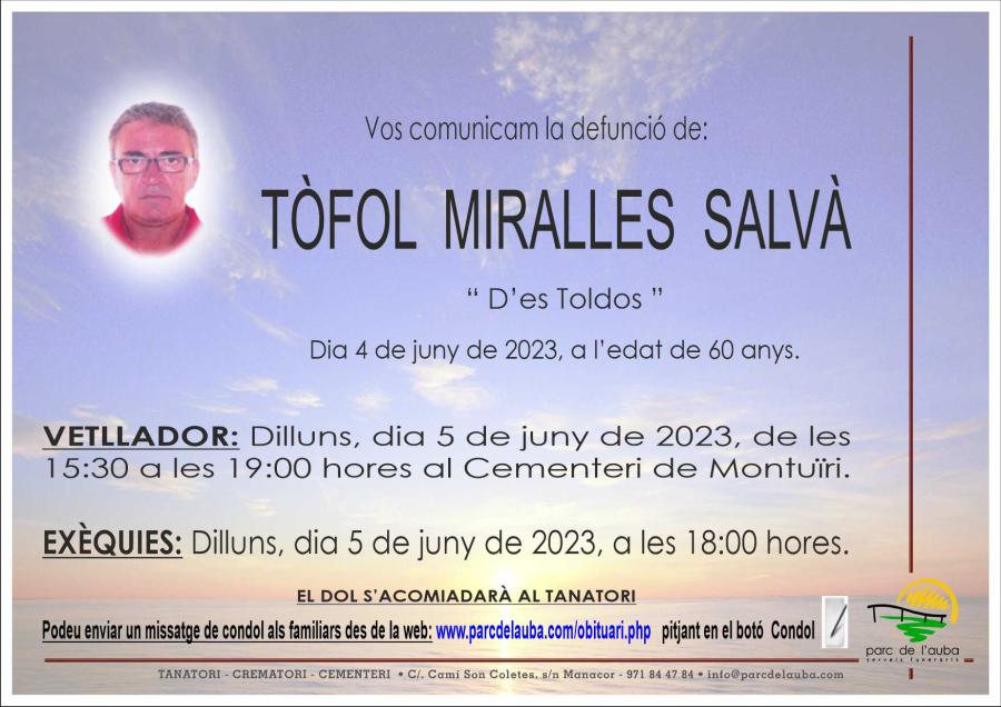 TÃ'FOL MIRALLES SALVÀ