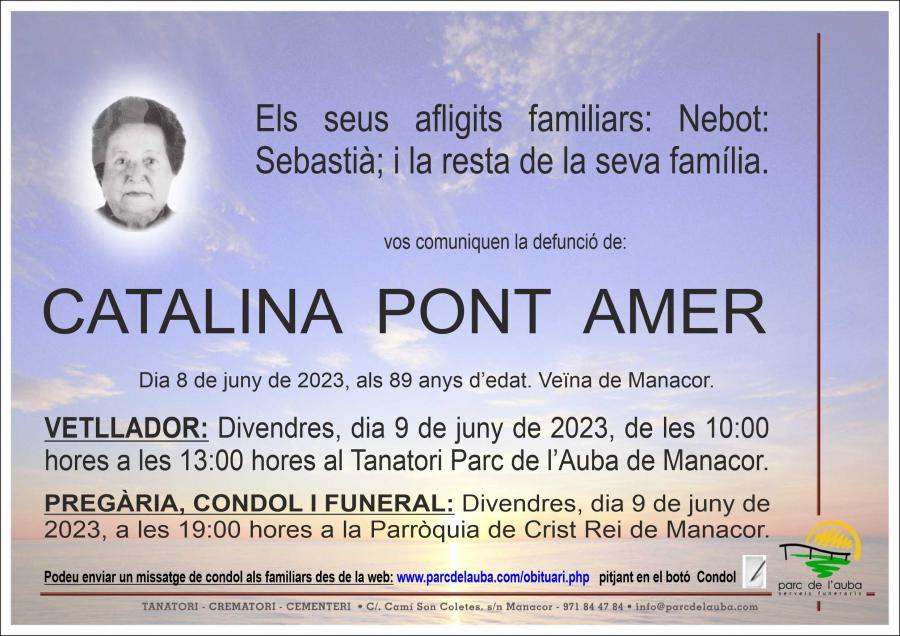 CATALINA PONT AMER