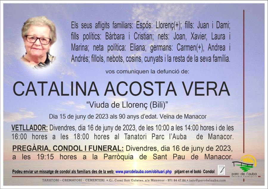 CATALINA ACOSTA VERA