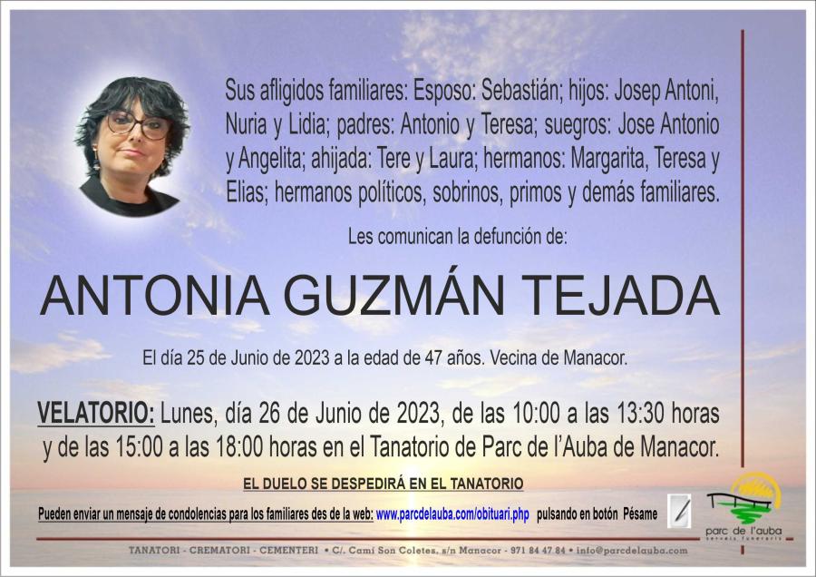 ANTONIA GUZMAN TEJADA