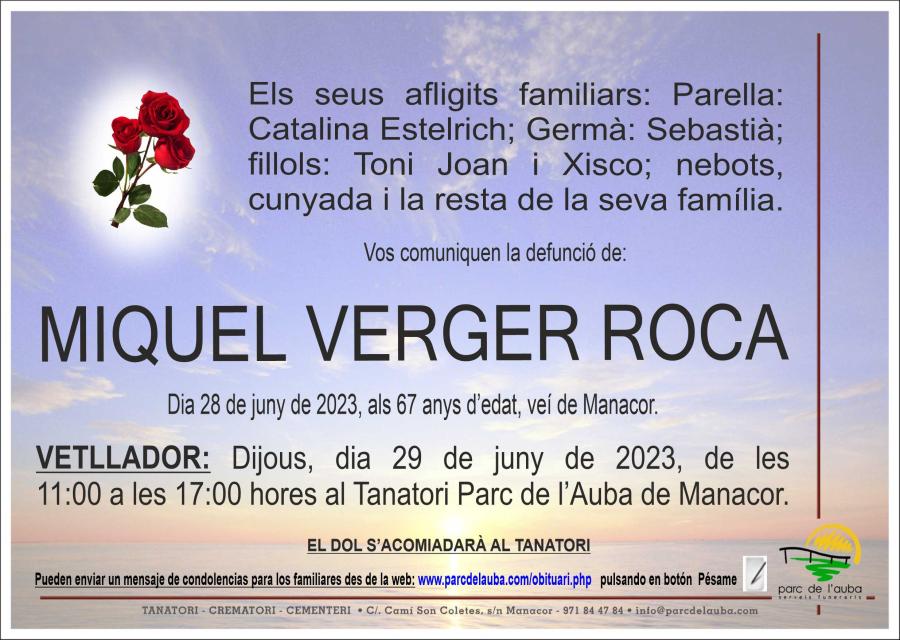 MIQUEL VERGER ROCA