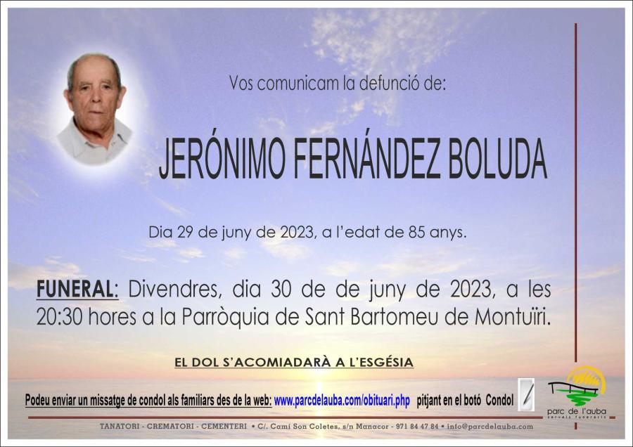 JERÓNIMO FERNÁNDEZ BOLUDA