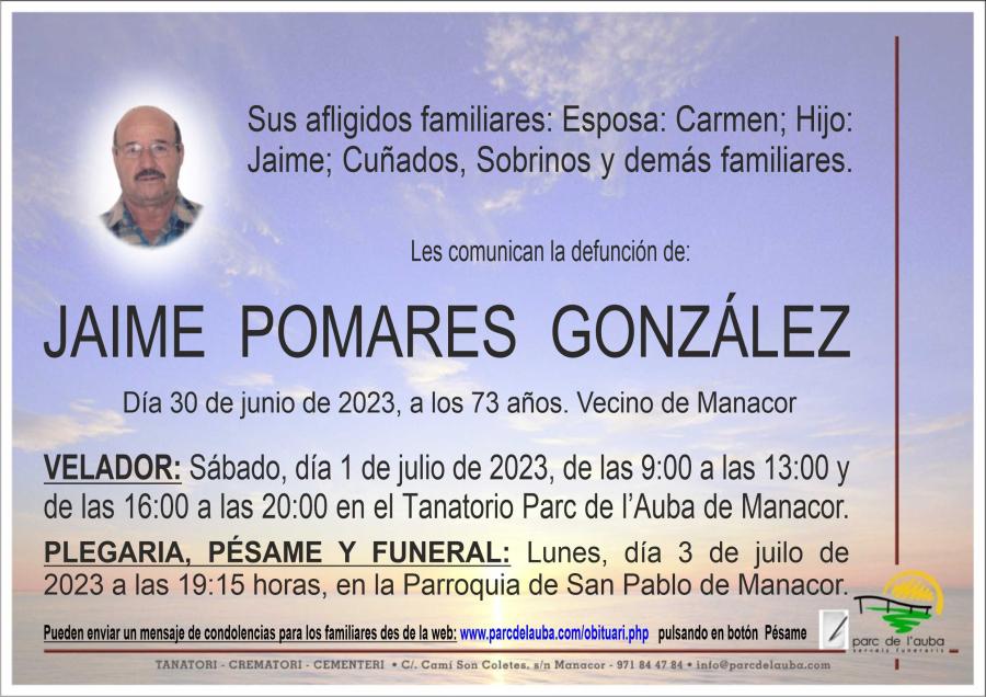 JAIME POMARES GONZÁLEZ