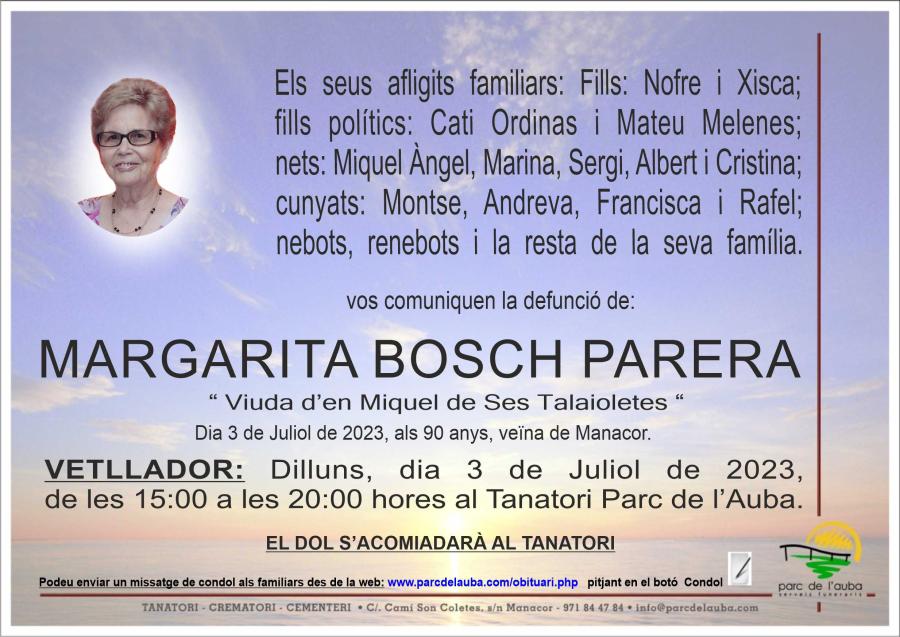 MARGARITA BOSCH PARERA